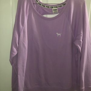 PINK open back sweat shirt!